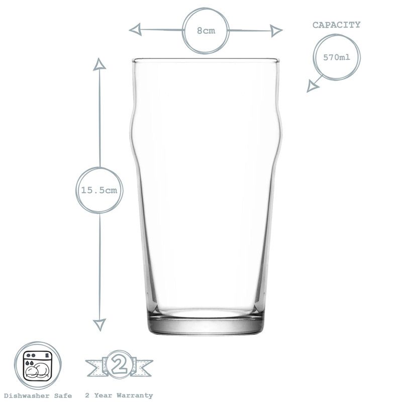 LAV - Noniq Classic Beer Glasses, 12