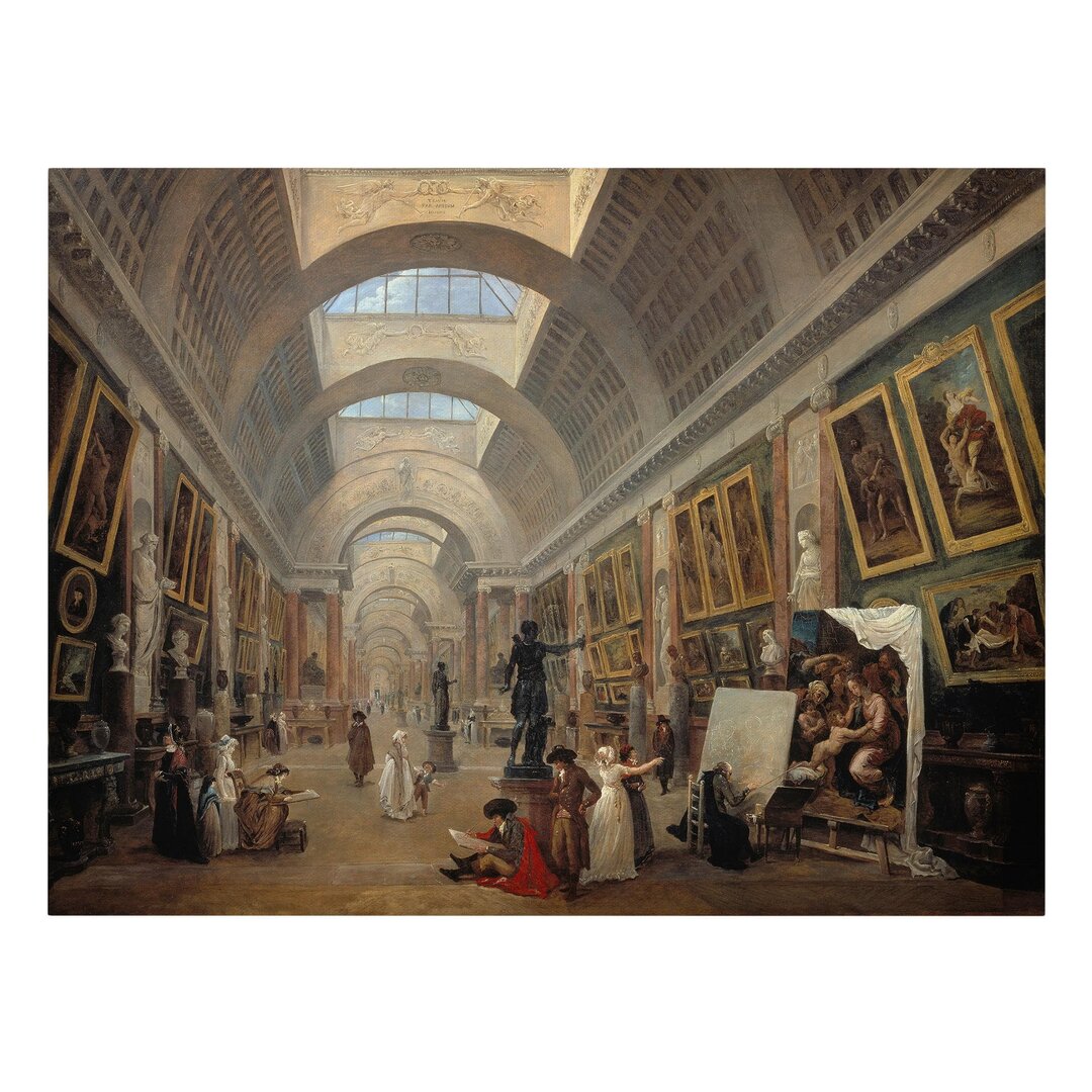 Leinwandbild Ausstattungsprojekt für die große Galerie des Louvre von Hubert Robert