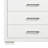 Chenell 5 Drawer 35.6" W Chest in White