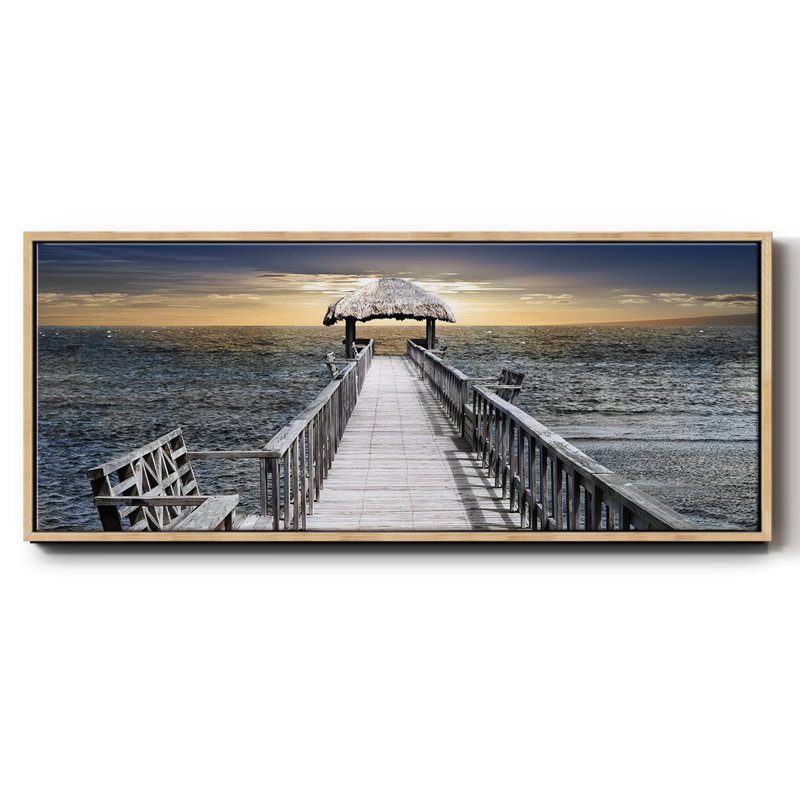 Honduras Pier- Framed Canvas