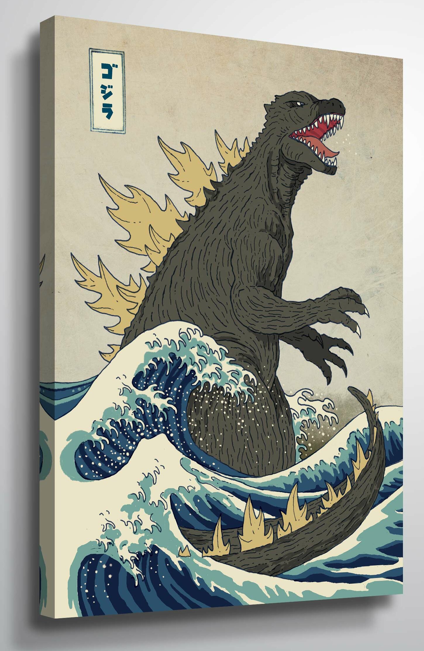 World Menagerie 'The Great Monster off Kanagawa' Graphic Art on Canvas ...