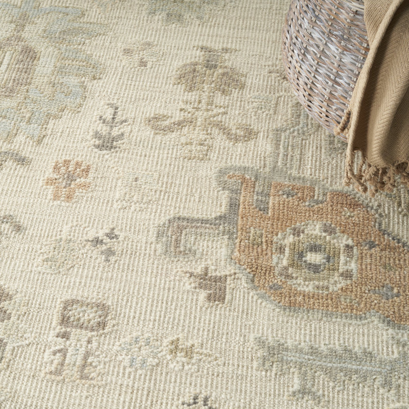 Nourison Whispers 9' x 12' Beige Vintage Indoor Rug, Rectangle 9' x 12'