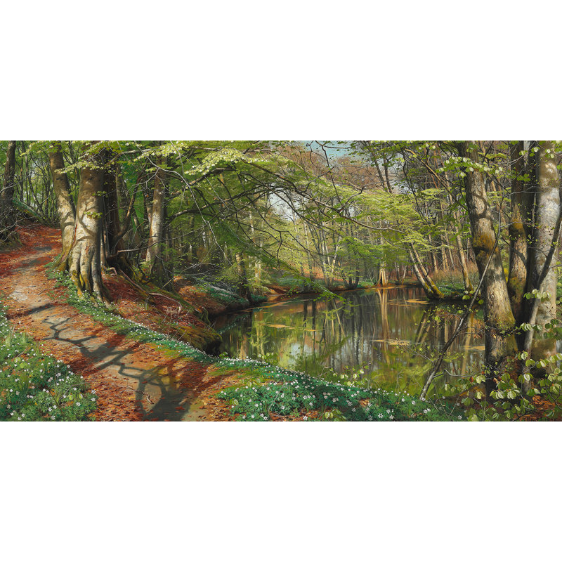 A Spring Day In The Forest by Peder Mørk Mønsted - Wrapped Canvas Print, 50cm H x 100cm W x 4cm D