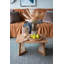 Table basse rectangulaire avec plateau en bois massif