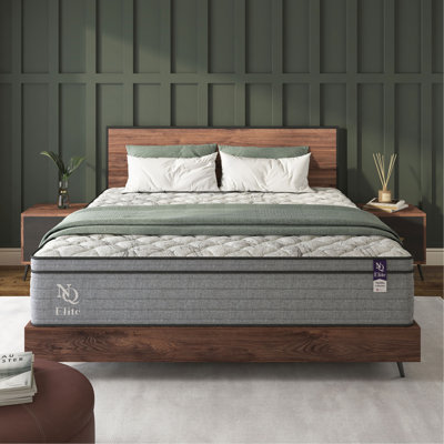 Elite Series Machka 12 Inch Full Size Cooling Gel Memory Foam Hybrid Mattress, CertiPUR-US Certified, Made in USA