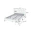 Base de lit plateforme moderne avec tête de lit capitonnée en polyfibre moderne 1pc-375947172-375947173
