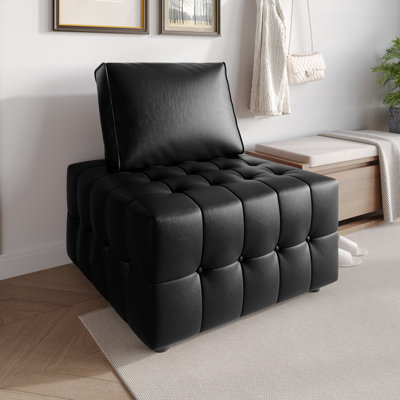 Chaise en polyuréthane noir