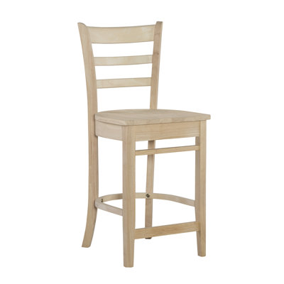 Forloney Swivel Solid Wood 24" Counter Stool by Rosalind Wheeler