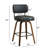 Swivel Upholstered Counter Stool With Wood Frame-114223066-114223068