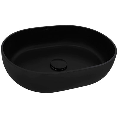 Lavabo vasque de salle de bain moderne à surface solide de 19 pouces Ruvati EpiStone