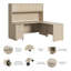 Bureau en L avec huche Studio C - réversible-1431090346