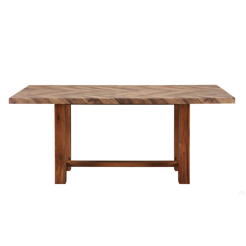 Brown Finish Dining Table
