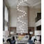 Lustre en cristal 25 lumières à intensité variable-1154452305