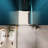 Stainless Steel Handle Pivot Shower Door With 1/4" Tempered Glass - Black Smooth Function