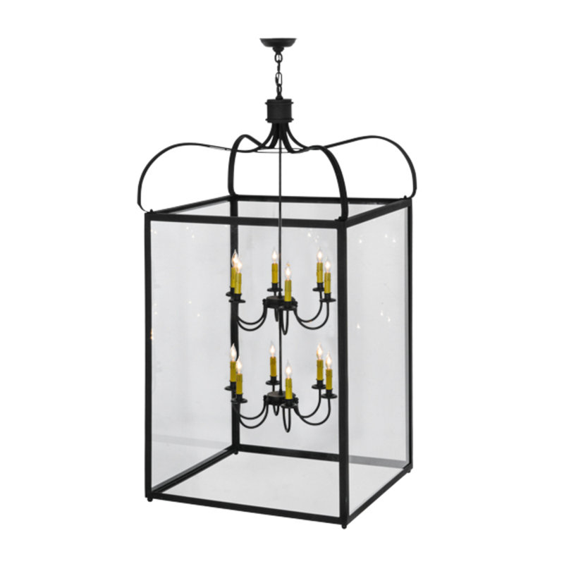 Rennes 12 - Light Chandelier, 63" H x 42.5" W x 42.5" D