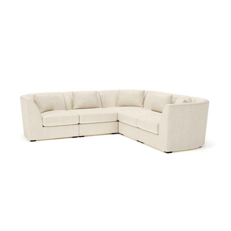 Krista Modular Sectional, John Sepia Performance Linen Blend