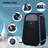Portable Folding Full Size Steam Sauna With 1000W&2.2L Steam Generator. Personal Sauna Tent For Relaxation & Spa At Home. Fast Heating. Folding Steel Rim, It's Easy To Install, With FCC Certification.
