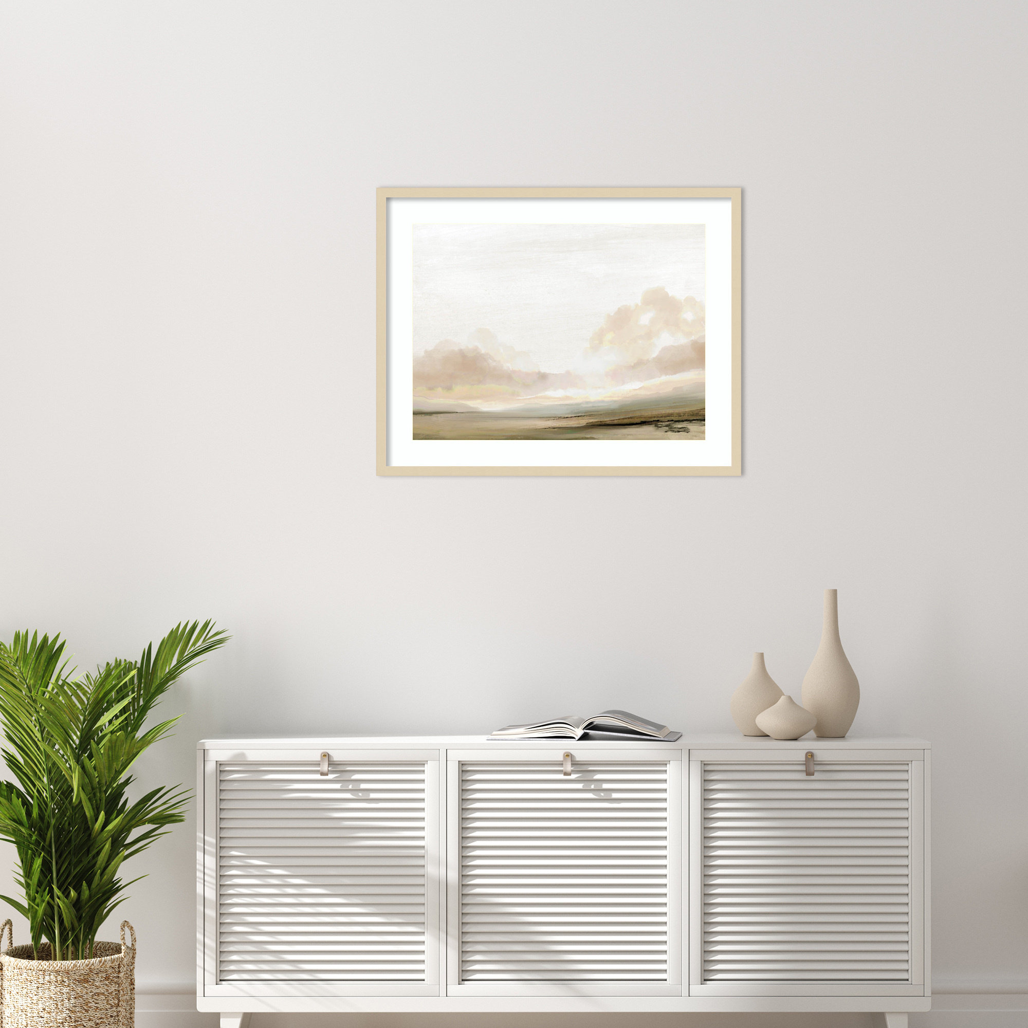 Southern Landscape by Dan Hobday, Brown, 26" H x 33" W x 1" D