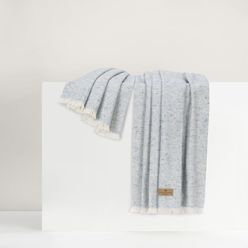 Cinder Mist Throw, Crystal Blue