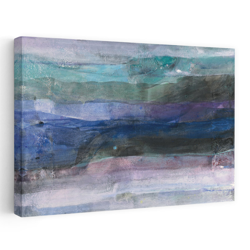 Couche abstraite bleue et grise de Ocean Dreams, H 24 po x l 16 po