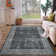Modern Machine Washable Rugs Bordered Design Non-Slip Low Pile Rubber Backing Indoor Area Rug for Living Room Bedroom Kitchen Dining Room