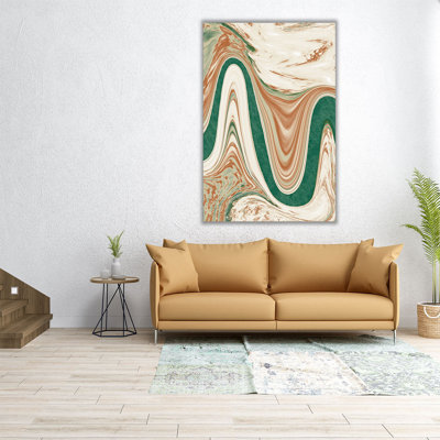 «Abstract Emerald Views», reproduction d'art sur toile