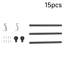 Black Aluminium Alloy, Resin Adjustable 3cm Bay Window Single Curtain Rod-1389288472