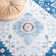 Arizona Bohemian Machine Washable Non-Slip Area Rug in Navy & Ivory