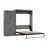 Arlex 101W Queen Wall Bed with 36W Storage Unit with Doors-88513611