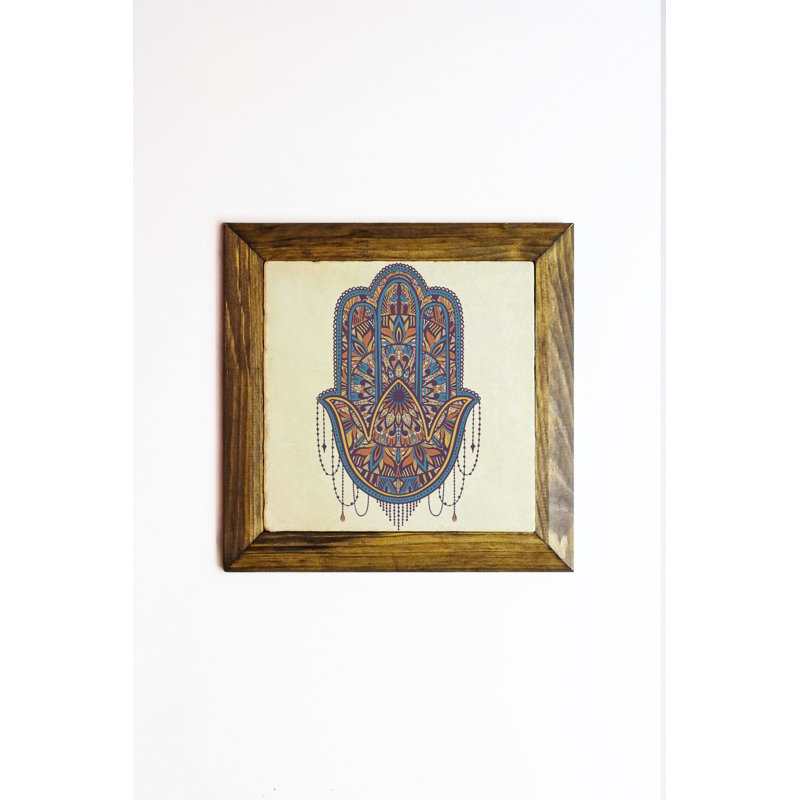 Élégante peinture encadrée décorative, art 100% pierre, 6,1 x 6,1 pouces | Cadre en bois de qualité supérieure, épaisseur: 0,8 po | Imprimé UV pour des couleurs éclatantes | Parfait pour la décoration intérieure, le salon et le bureau