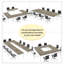 Grande table de salle à manger rectangulaire de 78 po pour 6 à 8 personnes avec mobilier de salle à manger moderne (table seulement)-132053991-132053996