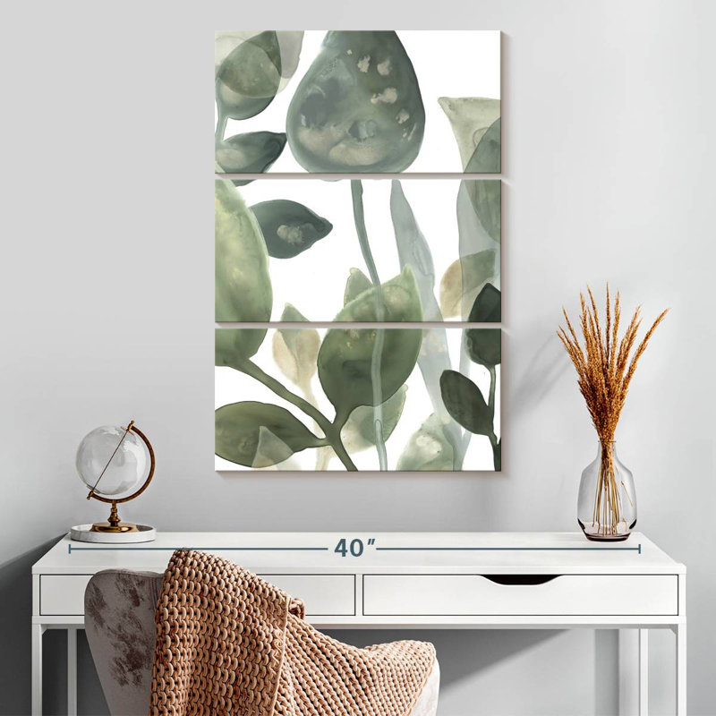 Harnek Water Leaves I, 32" H x 20" W