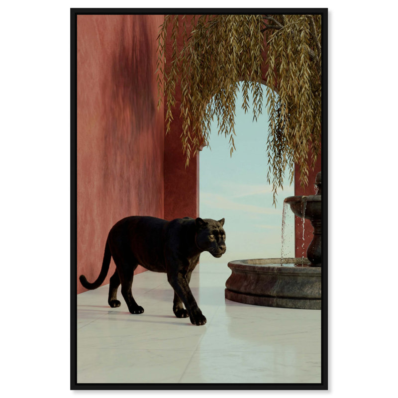 At The Palace Print by Oliver Gal, 11"H x 16"W, Black Floater Frame