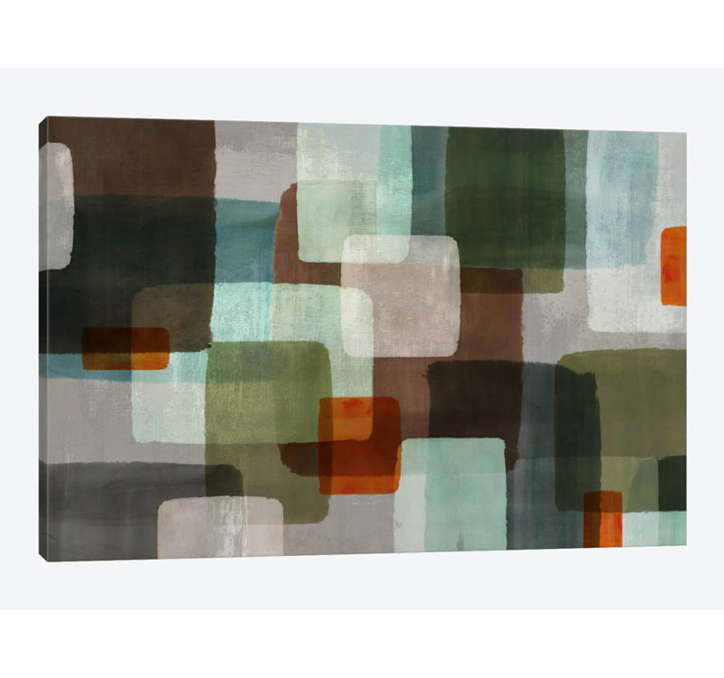 « ekran », impression sur toile, H 26 po x l 40 po x P 1,5 po, Pas de tapis, Toile tendue