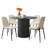 Folmar 4 - Person Dining Table Sets With 41.5'' Round Table & 4 Upholstered Chenille Chairs-103707495