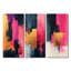 «Meet In Dream I» - Collection de 3 panneaux sur toile de minimalisme-15108864-15108866-15108879