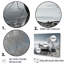 Ensemble de salon gris bateau monochome au bord du lac-107734631