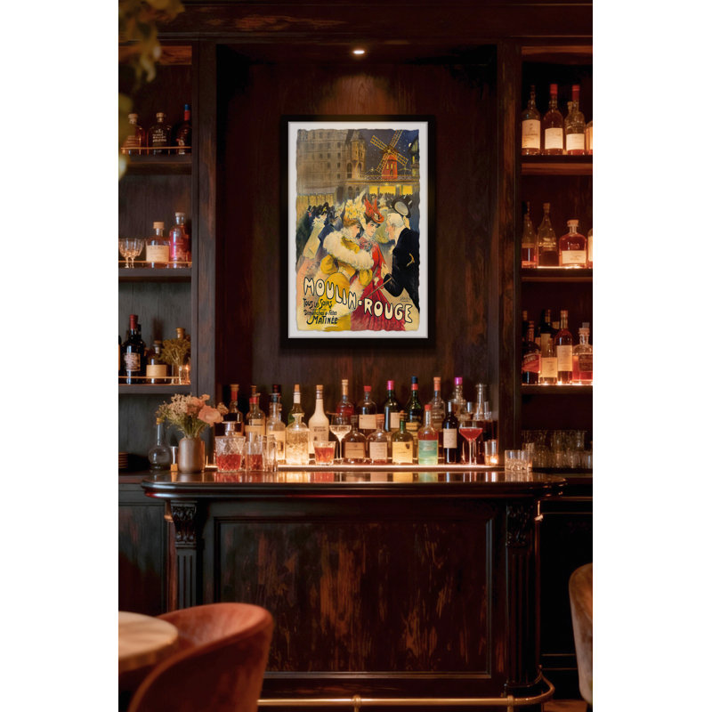 "Moulin Rouge" Framed Print, 18" H x 12" W
