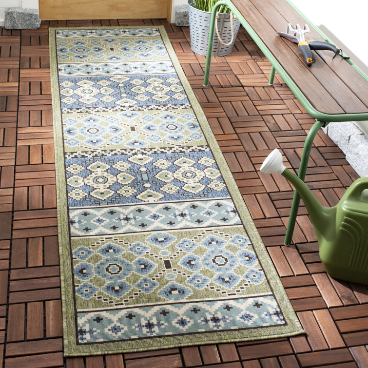 Embyr Performance Ikat Indoor/Outdoor Area Rug