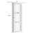 Frosted Glass and Solid Manufactured Wood Sliding Closet Doors with Installation Hardware Kit-94343260