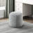 Cylindrical Pouf Chenille Fabric Upholstery Modern Ottoman, Footstool, Non-Slip Floor Pouf, Bean Bag Chair, 1Pc Sitting Pouf