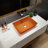 Rosefray 17.94'' Brown Glass Rectangular Bathroom Sink