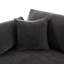 Spacieux canapé modulaire gris de 6 po avec revêtement rembourré pour le salon et forme en U amovible tendance. Et confortable. Structure en bois massif. Siège à haute éponge. Tissu. Housses de coussins.