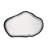 31.9’’ W Irregular Faux Diamonds Modern Black Wall Mirror