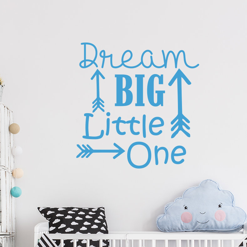 Décalcomanie murale big little rêve Baumeister, Bleu givré