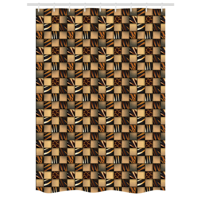 Shower Curtain with Hooks Included, 54" W x 78" L