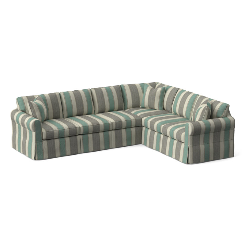 Bedford 117" Wide Corner Sectional, Right Hand Facing, Elite Ivory; 0321-91
