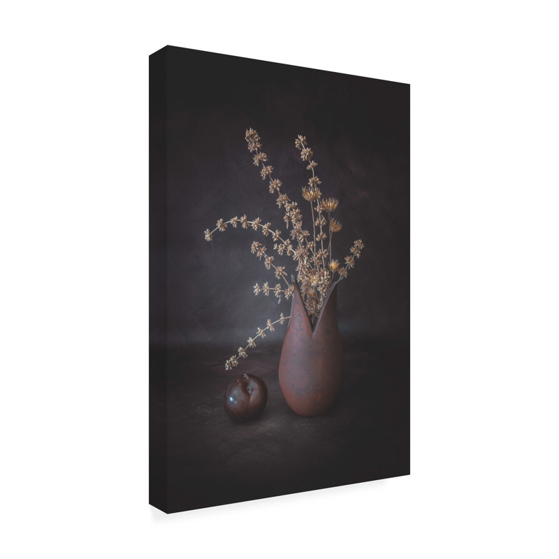 La prune sur toile, H 24 po x l 16 po x P 2 po