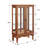 Purcello 44'' H x 26'' W Lighted Curio Cabinet with Triple Adjustable Shelves and Mirrored Back Display Cabinet 