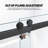 Catalyst 56"- 61" W x 79" H Double Sliding Frameless Shower Door in Matte Black with 3/8" Clear Glass-133996243-96391526